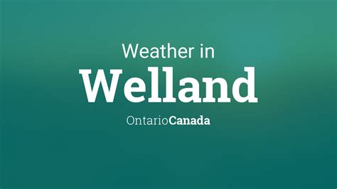 weather radar welland ontario.